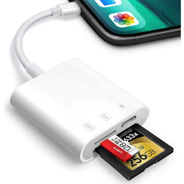 SD Card Reader for iPhone iPad,Trail Game Camera Micro SD Card Reader Viewer