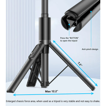 TONEOF 60in Selfie Stick Tripod for Phone 4