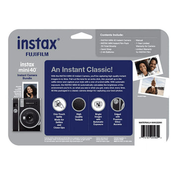 Fujifilm Instax Mini 40 Camera Blister Bundle