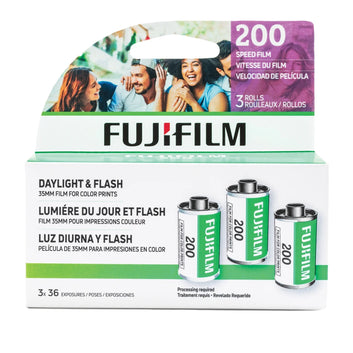 Fujifilm Fujicolor 200 Color Negative Film for ISO 200 Camera, 35mm Roll Film, 36 Exposures, 3 Pack