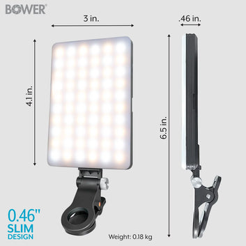 Bower Clip-on Snap Light for Streaming